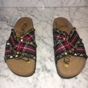 Sam Edelman Arina Plaid Sandal - Women's Size 6M,